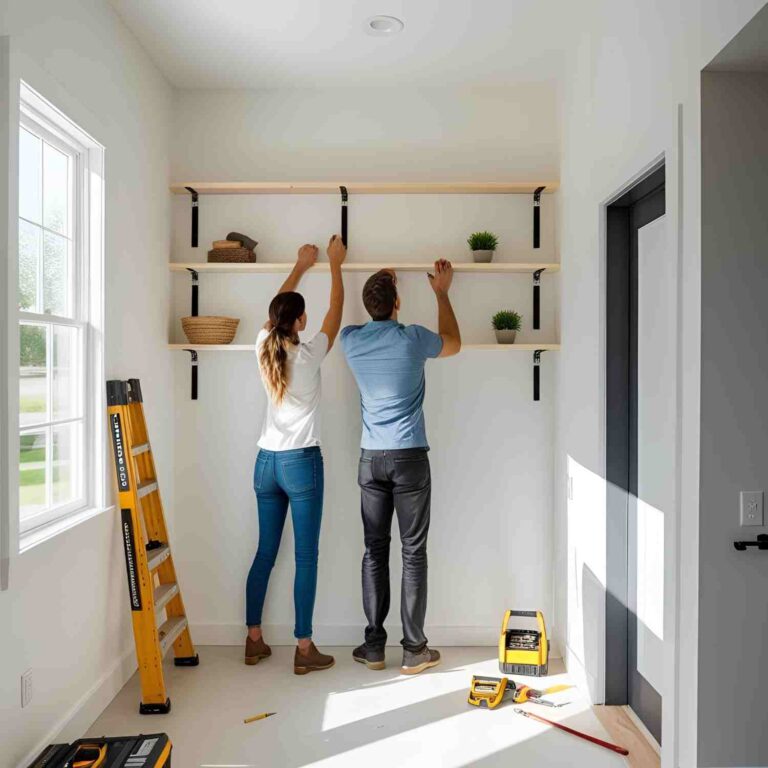 Weekend Project: Installing Simple DIY Wall Shelves